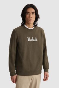 felpa verde woolrich