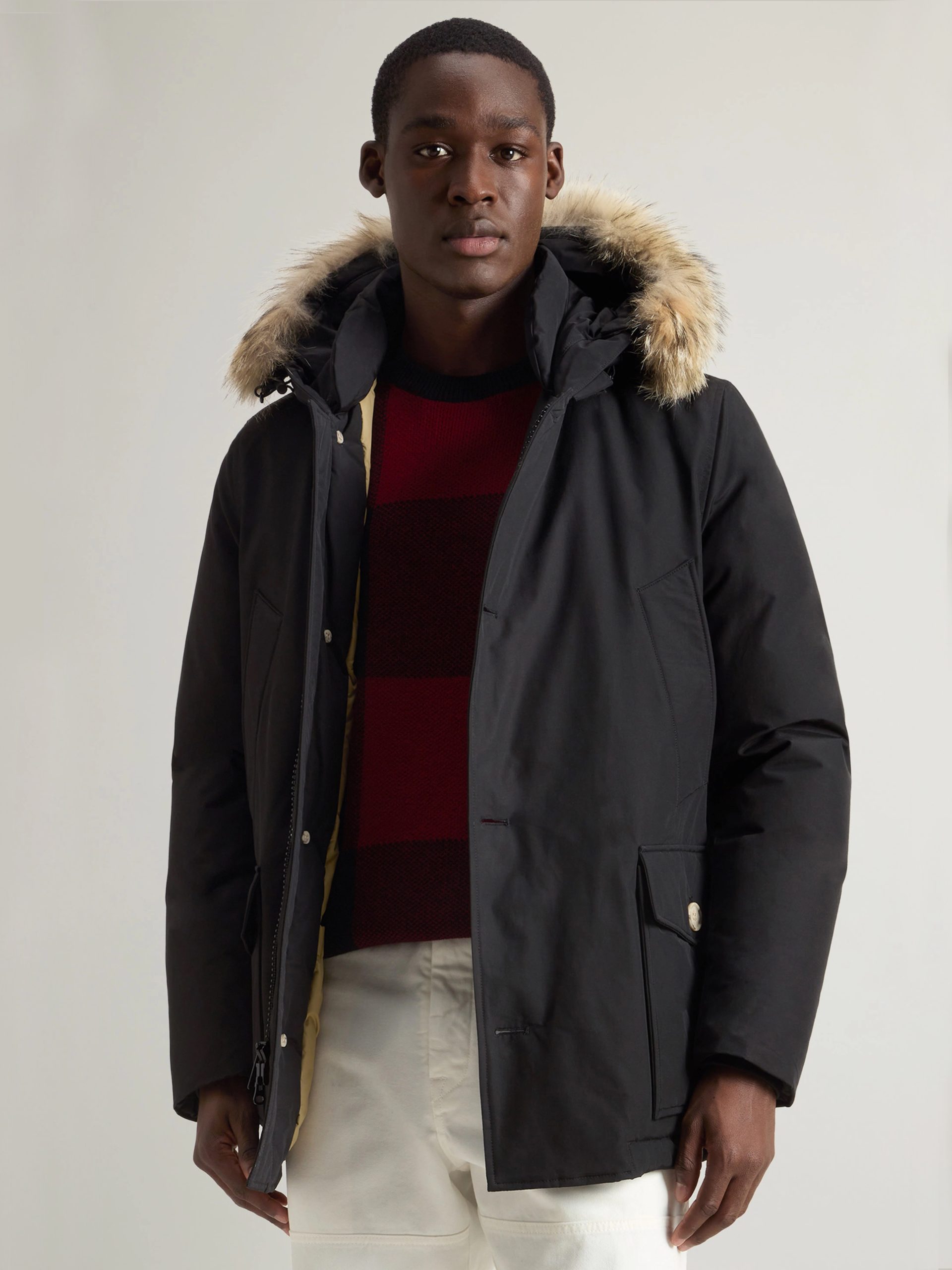 Arctic Anorak Parka Nero in Ramar Cloth Woolrich Uomo 31 Corso Porta Luce