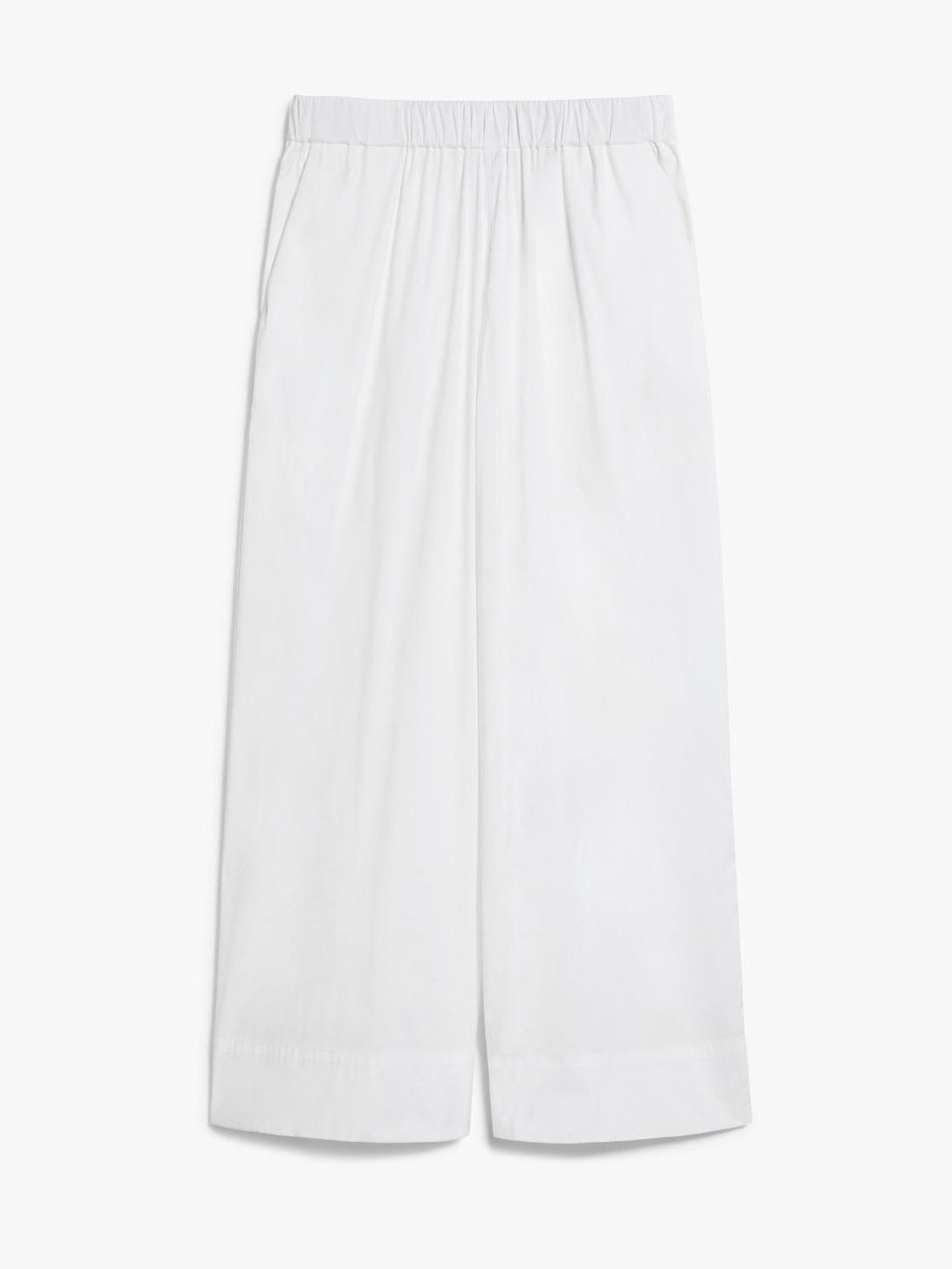 Pantaloni Bianchi Esperia in Popeline Stretch Max Mara