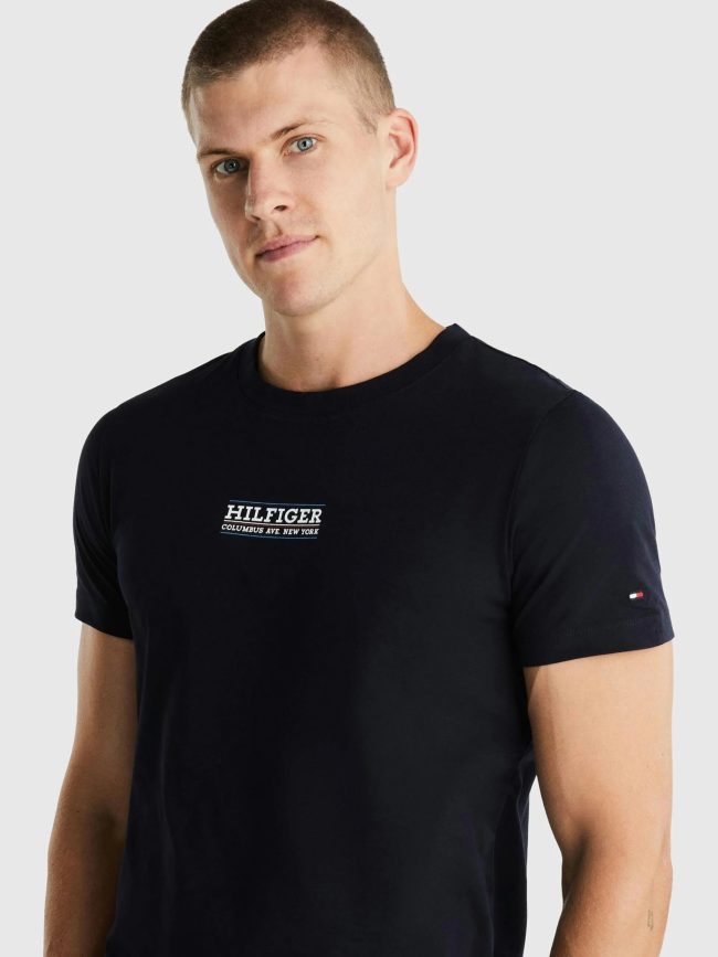 MW0MW34387-T-SHIRT-SMALL-HILFIGER-BLU-TOMMY-HILFIGER-UOMO-3
